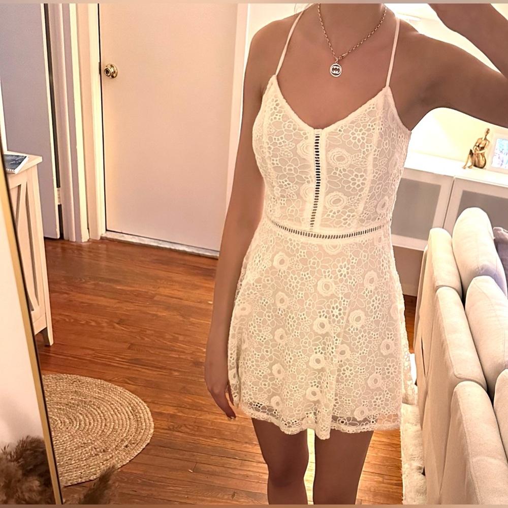 🆕Abercrombie&Fitch white dress - Picture 1 of 6